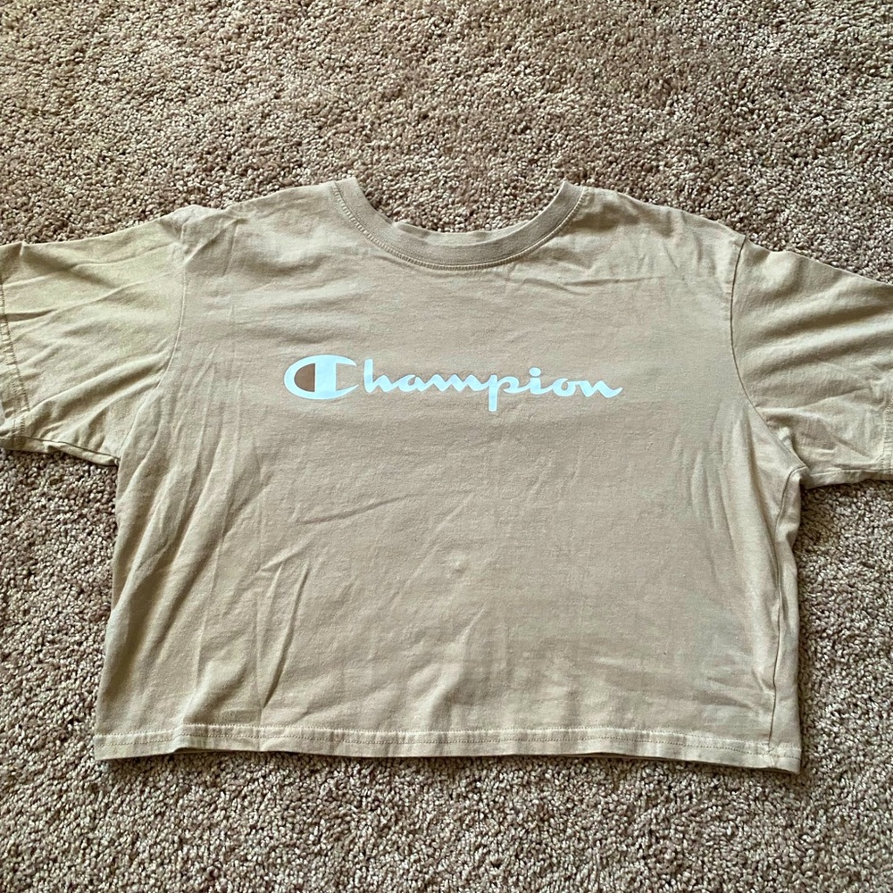Champion Beige Athletic T-Shirt